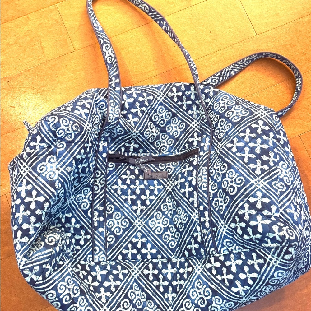 Vera Bradley Blue Patterned Duffle Bag